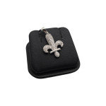 (13001) Zlati obesek "FLEUR" 14K 585/1000; masa=1.74g