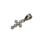 (14353) Zlati obesek "KRIŽEK" 14K 585/1000; masa=0.59g