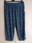 ZELENO PISANE 3/4 HLAČE XL/XXL