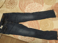 Motoristične moške ojačane jeans hlače