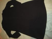 Nosečniška črna obleka-tunika, vel.S-M, POMLADNA