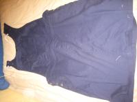 Nosečniška obleka-temnomodra, pomladno-poletna, vel 46