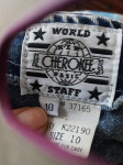 JEANS OBLEKA Z ODPRTIM HRBTOM USA ŠT. 10
