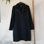 RALPH LAUREN ČRNA BOMBAŽNA OBLEKA M/L