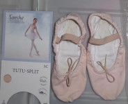 Dekliški baletni copatki Sansha roza št. 32/33