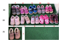 Otroški čevlji št. 21-22-23, 25