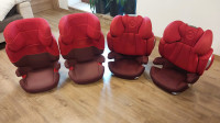 4 x avto sedeži cybex, rdeče barve, odločno ohranjeni