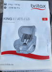 Prodam otroški sedež Britox romer King 9-19 kg