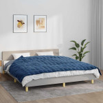 vidaXL Obtežena odeja modra 155x220 cm 11 kg blago