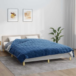 vidaXL Obtežena odeja modra 200x200 cm 9 kg blago
