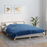 vidaXL Obtežena odeja modra 200x230 cm 9 kg blago