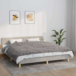 vidaXL Obtežena odeja siva 155x220 cm 7 kg blago
