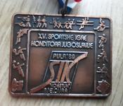 Medalja 25. športne igre Konditora Jugoslavije 1989 bronasta