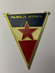 Oznaka najboljša enota JLA, kovinska medalja. Odlikovanje.