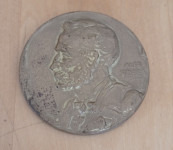 Plaketa Alfred Nobel, premer 5 cm, Ljubljana