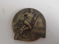 Plaketa medalja Jugoslavija Ljubljana 1957