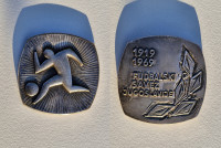 Plaketa nogomet 1919-1969 - 50 let Fudbalski savez Jugoslavije Bertoni