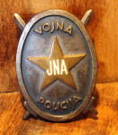 Prsna oznaka in kopča vojne policije JNA