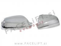 Peugeot 407 / (04-10) / pokrovi ogledal / kromirani (sijaj)