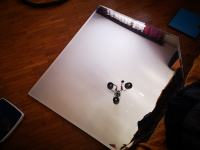 Unikatno veliko 6 kotno ogledalo