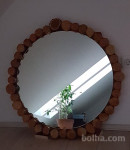 okroglo ogledalo les