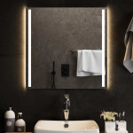 vidaXL LED kopalniško ogledalo 60x60 cm