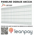 PANELNA INDUSTRIJSKA OGRAJA ZELENA ALI ANTRACIT KIP KOP 123 X 250 5mm