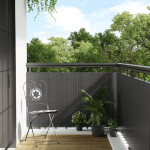 vidaXL Balkonsko platno antracitno 300x90 cm poli ratan