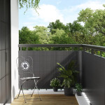 vidaXL Balkonsko platno antracitno 400x80 cm poli ratan