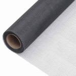 vidaXL Mreža iz steklenih vlaken 80x1000 cm siva