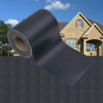 vidaXL Zaščitni trak PVC 35x0,19 m mat temno siv