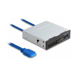 3,5-palčni bralnik kartic SuperSpeed USB s 6 režami + 1 x vtičnica USB