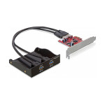 8 cm (3,5") sprednja plošča USB 3.0 Delock