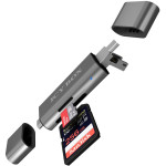 Čitalnik kartic ICY BOX IB-CR200-C z več USB-ji SD/MicroSD