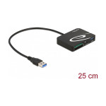 Delock čitalnik kartic za pomnilniške kartice XQD / SD / Micro SD + US