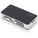 DIGITUS čitalnik kartic USB 3.0, zunanji, črno-srebrn