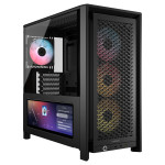 Igralno ohišje CORSAIR Frame 4000D LCD RS ARGB črno, Midi Tower ATX