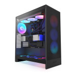 NZXT H7 FLOW RGB popolnoma črno steklo CM-H72FB-R1