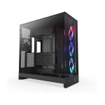 NZXT H9 FLOW RGB črna miditower ohišje CM-H92FB-R1