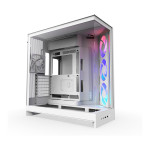 NZXT H9 FLOW RGB popolnoma bel midiTower CM-H92FW-R1