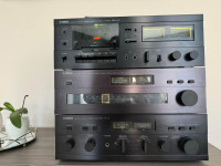 Yamaha CA-V2 Yamaha CT-V2 Yamaha TC-520b vintage hifi set