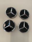Mercedes pokrovčki za platišča 60mm srebrni in črni NOVO