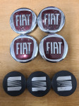 Pokrovčki za aluminijasta platišča, Fiat, Seat