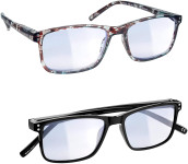 BRALNA OČALA za blokiranje modre svetlobe Z DIOPTRIJO 2.5x - 2 para