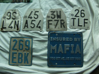 Piaggio Ciao, Bravo, Si, Grillo tablice stare različne