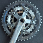 Verižnik 42/32/22 in gonilka 175mm Shimano Deore Lx