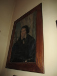 Slika Franceta Prešerna v lesenem okvirju 100x80cm