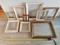OKVIRJI ZA SLIKE komplet 9 kos - zlato, belo, bakreni - ko 9 kos