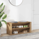 vidaXL Klop za čevlje artisan hrast 100x35x45 cm inženirski les