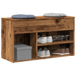 vidaXL Lavica za čevlje iz starega lesa 80x30x45 cm